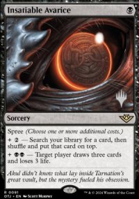 Insatiable Avarice - Planeswalker symbol stamped promos