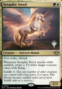 Seraphic Steed - Planeswalker symbol stamped promos