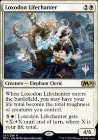 Chantevie loxodon - Planeswalker symbol stamped promos