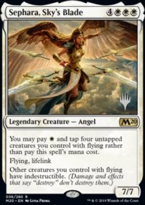 Sephara, Sky's Blade - Planeswalker symbol stamped promos