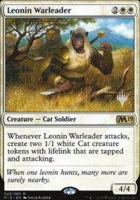 Leonin Warleader - Planeswalker symbol stamped promos