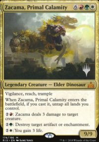 Zacama, Primal Calamity - Planeswalker symbol stamped promos