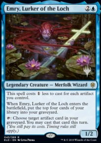 Emry, Lurker of the Loch - Planeswalker symbol stamped promos