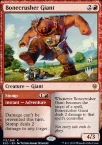 Bonecrusher Giant - Planeswalker symbol stamped promos