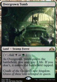 Overgrown Tomb - Planeswalker symbol stamped promos