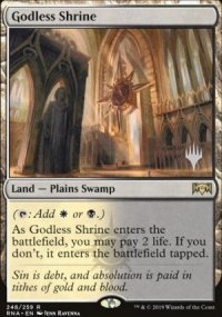 Godless Shrine - Planeswalker symbol stamped promos