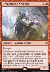 Dreadhorde Arcanist - Planeswalker symbol stamped promos