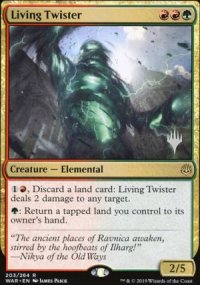 Living Twister - Planeswalker symbol stamped promos