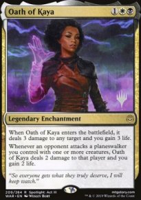 Oath of Kaya - Planeswalker symbol stamped promos