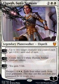 Elspeth, Sun's Nemesis - Planeswalker symbol stamped promos