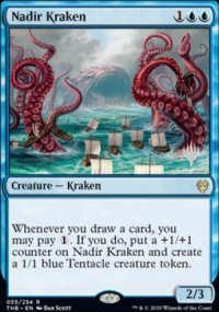 Nadir Kraken - Planeswalker symbol stamped promos