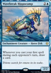 Wavebreak Hippocamp - Planeswalker symbol stamped promos