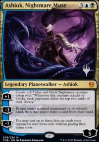 Ashiok, Nightmare Muse - Planeswalker symbol stamped promos