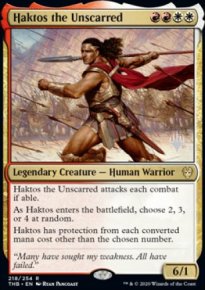 Haktos the Unscarred - Planeswalker symbol stamped promos