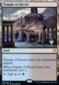 Temple of Deceit - Planeswalker symbol stamped promos