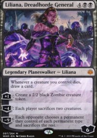 Liliana, Dreadhorde General - Planeswalker symbol stamped promos