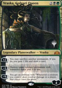 Vraska, Golgari Queen - Planeswalker symbol stamped promos