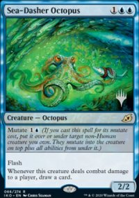 Sea-Dasher Octopus - Planeswalker symbol stamped promos