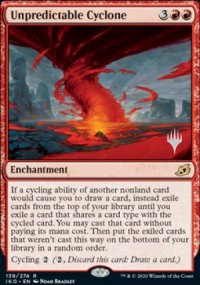 Unpredictable Cyclone - Planeswalker symbol stamped promos