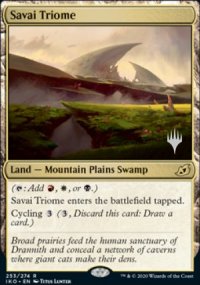 Savai Triome - Planeswalker symbol stamped promos