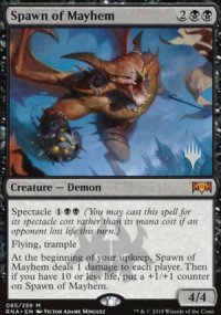 Spawn of Mayhem - Planeswalker symbol stamped promos