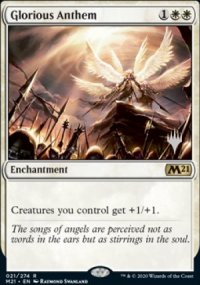 Glorious Anthem - Planeswalker symbol stamped promos