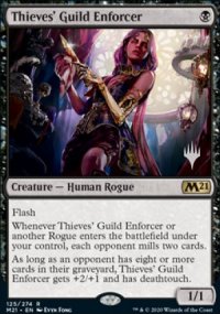 Thieves' Guild Enforcer - Planeswalker symbol stamped promos