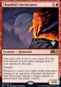 Incinrateur de Chandra - Planeswalker symbol stamped promos