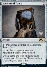 Mazemind Tome - Planeswalker symbol stamped promos