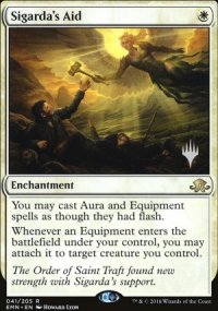 Sigarda's Aid - Planeswalker symbol stamped promos