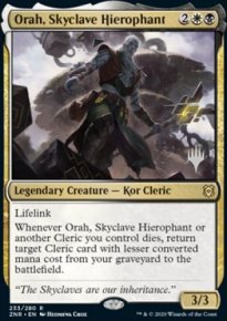 Orah, Skyclave Hierophant - Planeswalker symbol stamped promos