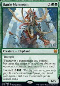 Battle Mammoth - Planeswalker symbol stamped promos