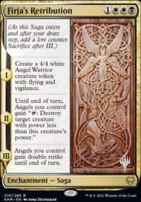 Firja's Retribution - Planeswalker symbol stamped promos