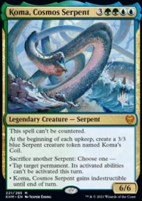 Koma, Cosmos Serpent - Planeswalker symbol stamped promos