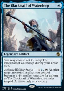 The Blackstaff of Waterdeep - Planeswalker symbol stamped promos