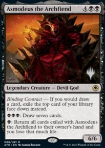 Asmodeus the Archfiend - Planeswalker symbol stamped promos