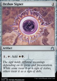 Orzhov Signet - Ravnica Remastered