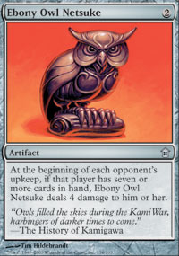 Netsuke de hibou en bne - Saviors of Kamigawa