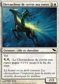 Chevaucheur de cervin aux runes - 