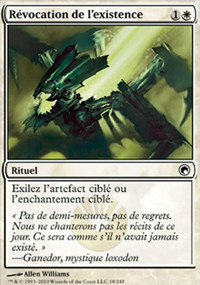 Rvocation de l'existence - 