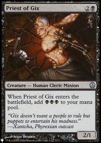 Prtre de Gix - The List
