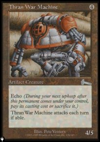Machine de guerre thran - The List