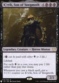 K'rrik, fils de Yaugzebul - The List