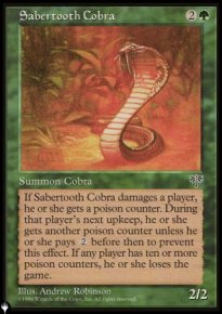 Cobra  dents de sabre - The List