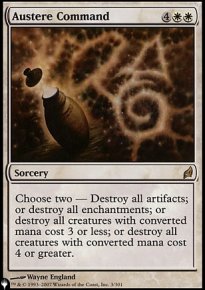 Commandement d'austrit - The List