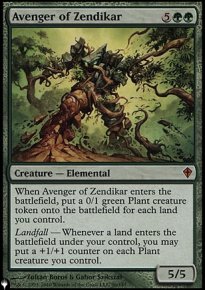 Vengeur de Zendikar - The List