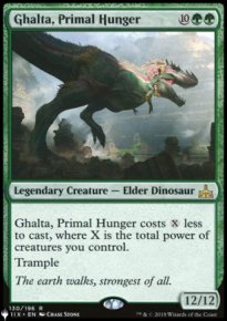 Ghalta, Faim primordiale - The List