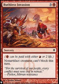 Impitoyable invasion - The List