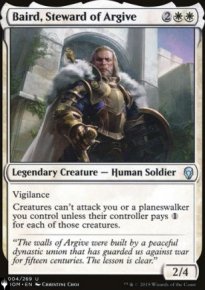 Baird, intendant d'Argive - The List