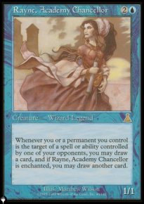 Rayne, Chancelire de l'Acadmie - The List